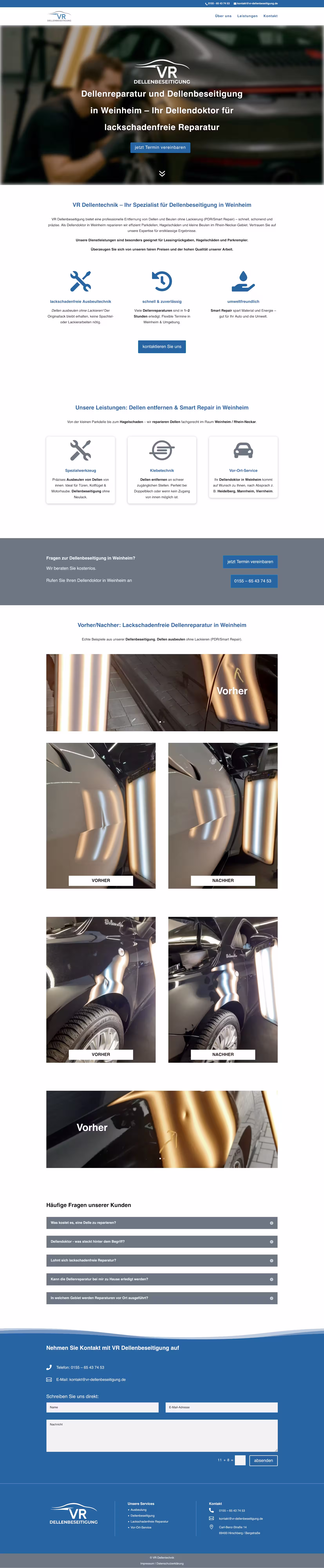 Screenshot – VR Dellenbeseitigung Logo